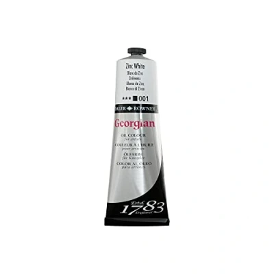 Image of Daler Rowney Georgian Oil Paint, Aluminium Tube, 7.61oz 225 ml, Zinc White