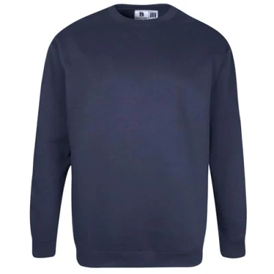 Image of Duke Mens Rockford Kingsize Sweat Crew Neck Jumper (6XL) (Navy)