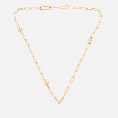 Image of Tory Burch Good Luck 18 Karat Gold Plated Necklace