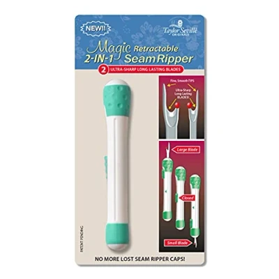 Image of Taylor Seville Originals Magic Retractable 2 in 1 Seam Ripper with Ultra Sharp Long Lasting Blades Piece
