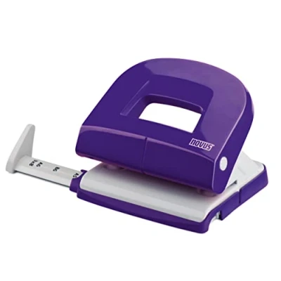 Image of Novus 025 0548 Purple Paper Hole Punch (16 Sheets, Purple, Metal, Plastic, 8 cm, 5.5 mm, 210 g)