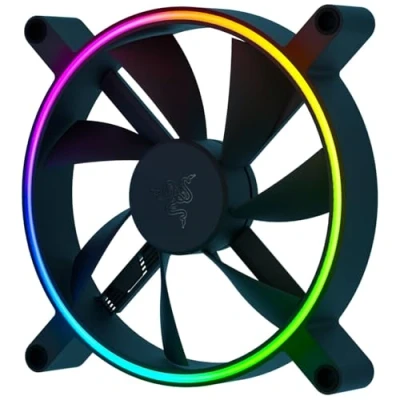 Image of Razer Kunai Chroma Hydraulic RGB LED PWM Performance Fan (140mm) aRGB PC Fans (Quiet, Powerful, Connect up to 8 Fans, PWN Controller Support, aRGB) 1 Black