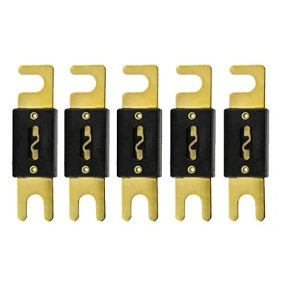 Image of Mintice 5 X 100A Plated ANL Fuse Auto Stud Fuses AMP Gold Blade Car Audio Automotive Protect Safety