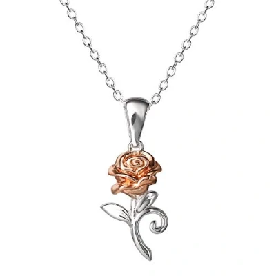 Image of Disney Princess Silver and Rose Gold Necklace C902727TL P.PH