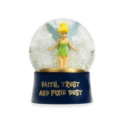 Image of Half Moon Bay Tinkerbell Snow Globe Disney Globes &amp; Glass Ornaments Christmas For Women Peter Pan Gifts