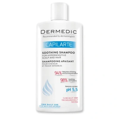 Image of DERMEDIC CAPILARTE Soothing Shampoo for Sensitive and Irritated Scalp 300 ml