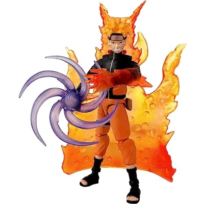 Image of BANDAI Anime Heroes Beyond Naruto Series Uzumaki Action Figure, 17cm Figure With Extra Hands And Accessories, Shippuden Figures For Boys Girls
