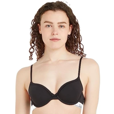 Image of Calvin Klein Underwear Modern Tshirt bra, Women&#039;s, Size: 32A, Black