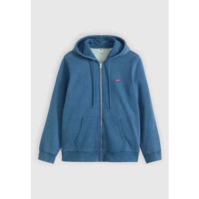 Image of Levi&#039;s NEW Original ZIP UP Zipup sweatshirt, Men&#039;s, Size: Small, True indigo mid