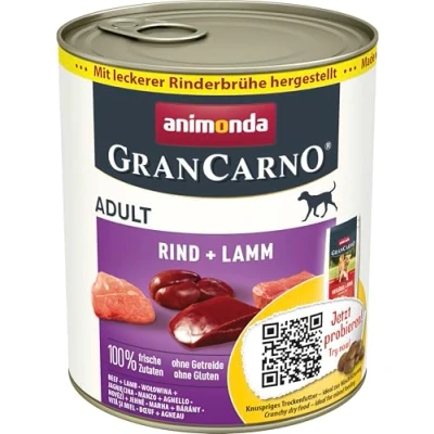 Image of animonda GranCarno Wet Food for Adult Dogs, Various Varieties, 6 x 400 g