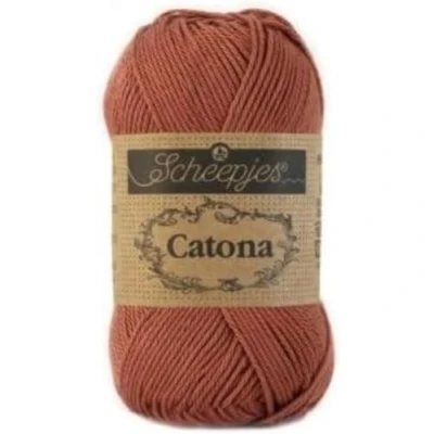 Image of Scheepjes Catona 504 Brick Red Yarn 1x25g