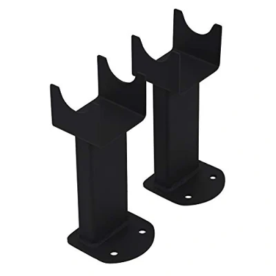 Image of Milano Modern Capri Java Radiator Floor Mounting Feet Black