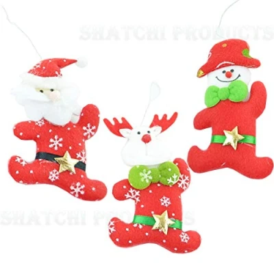 Image of Christmas Tree Hanging Decorations 3 Xmas 6118 Stocking Fillers
