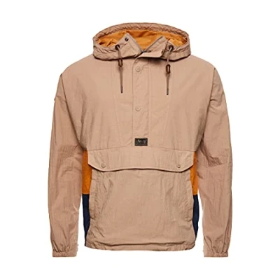 Image of Superdry Men&#039;s Mountain Overhead Jacket, Canyon Beige, L