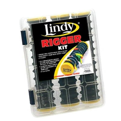 Image of Lindy Rigger for Walleye Fishing Keeps Snells and Rigs Organized Tangle Free, 3 Pack Kit