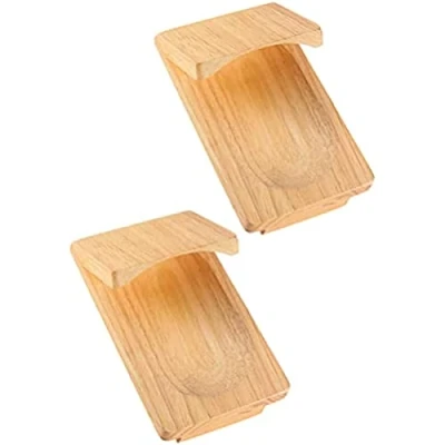 Image of 2pcs Wood Oyster Clamp, Holder Opener Shellfish Tool Shucking Seafood Shucker Kits for Seafoods