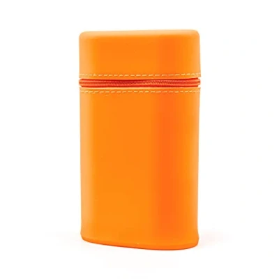 Image of Jumble and CoJumble &amp; Co Whippy Expandable Silicone Pencil Case Burnt out Orange