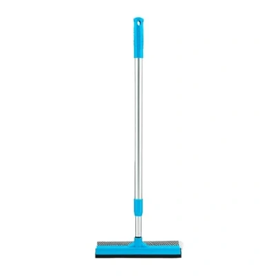 Image of HOMESHOPA Telescopic Window Squeegee, 2 in 1 Extendable Cleaner Squeegee Blade &amp; Sponge, Long Handled Cleaning Tool for Car Windshields, High Window, Bathroom Mirror