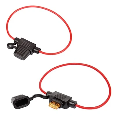 Image of HUIQIAODS Inline Blade Fuse Holder Box 12V ATC/ATO 5A Fuses for Car Truck