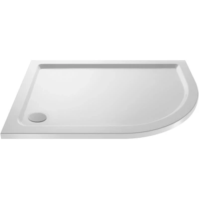 Image of 1200mm x 800mm Premium Shower Tray Right Hand Offset Quadrant White
