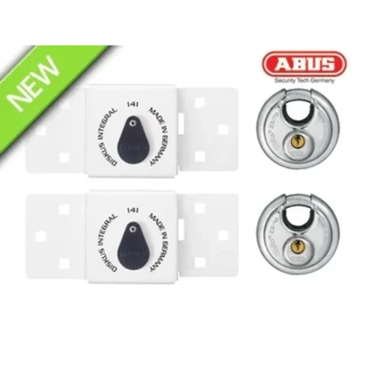 Image of Abus 141 Series Integral Van Lock and 26 Diskus Padlock Pack of 2