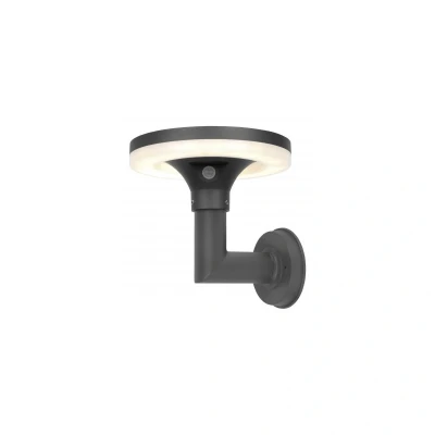 Image of Solar Aluminium Diecast LED Wall Light 4000K Black Kosnic Tarkine