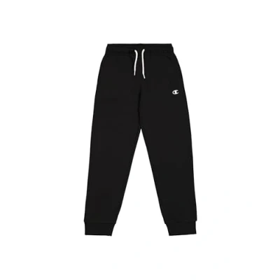 Image of Champion Boy&#039;s Legacy Basics B Ultralight Powerblend Fleece Rib Cuff Pants, Black, 9 10 Years