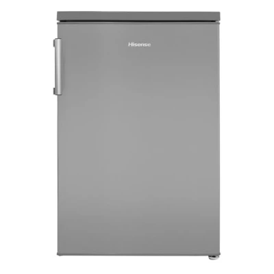 Image of Hisense RL170D4BCE 133L Under Counter Larder Fridge with LED Lighting 56 x 84.5 57.5 cm (WxHxD), Stainless steel, Grey