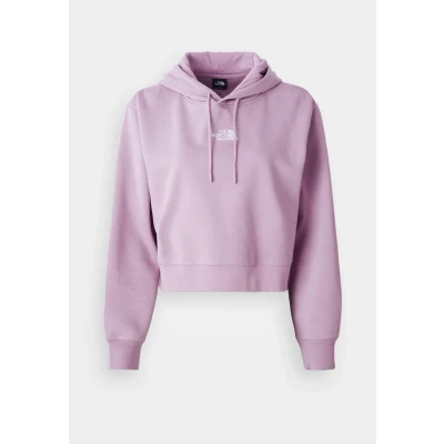 Image of The North Face Essential CROP Hoodie Sweatshirt, Women&#039;s, Size: Small, Ashen purple
