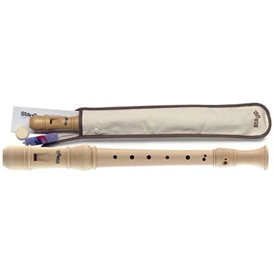 Image of Stagg Baroque Fingering Wooden Descant Recorder