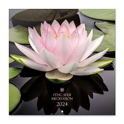 Image of Grupo Erik Feng Shui Meditation Wall Calendar 2024 12&quot; x 12 Month Planner Square Family Nature