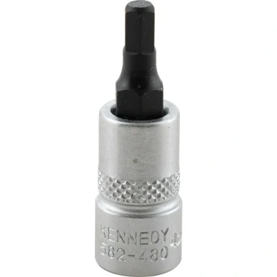 Image of Kennedy 4mm Hex Socket Bit 1/4&quot; Square Drive