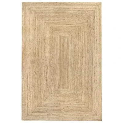 Image of HAMID jute Alhambra natural colour rug 100% fibre (220 x 360 cm).