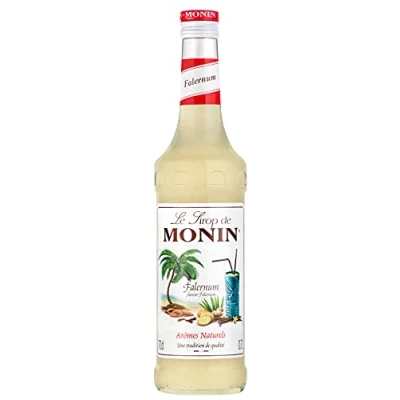 Image of MONIN Premium Falernum Syrup 700ml for Cocktails and Mocktails. Vegan Friendly, 100% Natural Flavours Colourings