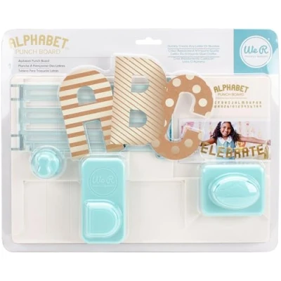 Image of American Crafts We R Memory Keepers Alphabet Punch Board, Other, Multicoloured, 6.35x25.4x31.11 cm