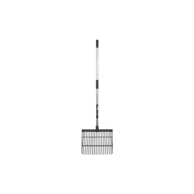 Image of AB Tools Quality Aluminium Black ABS Bedding &amp; Shaving Fork Equestrian Tack Room