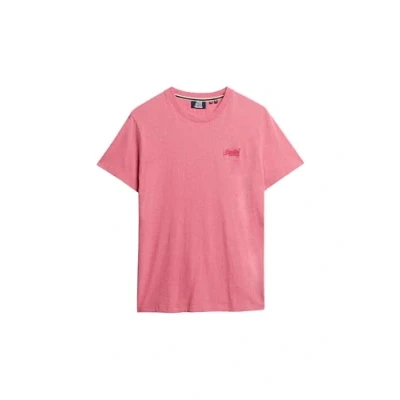 Image of Superdry Men&#039;s Camiseta Lisa Undershirt, Punch Pink Marl, M