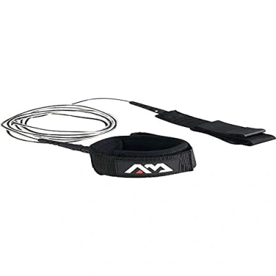 Image of Aqua Marina Paddle Board Surf Leash, 274 cm Length x 6 mm Diameter, Black
