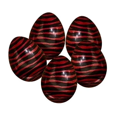 Image of VIE Naturals Soapstone Egg, 5 Pcs, 6cm, Zebra Red, Multicolor, One Size