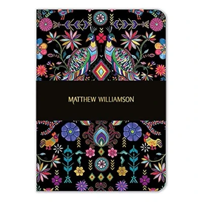 Image of Matthew Williamson Pampas Peacock A5 Luxury Notebook