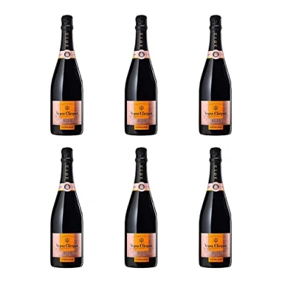 Image of Veuve Cliquot Vintage Rosé Champagne in Gift Box 75cl Pack of 6 12% ABV
