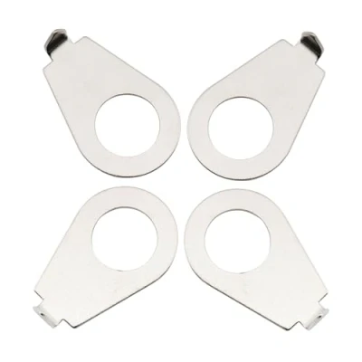 Image of Musiclily Pro Metric 8.5mm LP Guitar Knobs Pointer Plate Knob Position Indicator for Epiphone Les Paul Electric Guitar, Chrome Nickel (Set of 4)