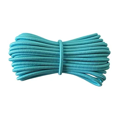 Image of Round Elastic Cord 5 mm Diameter Turquoise 10 metres