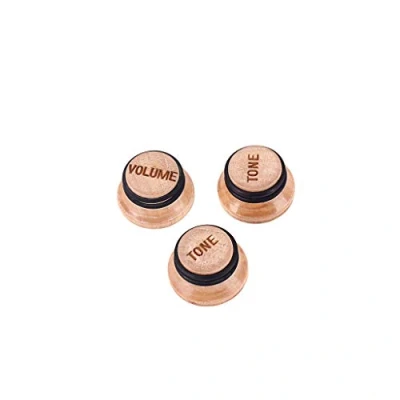 Image of Alnicov 3PCS Maple Control Knobs,Speed Volume Tone Knobs For Guitar Bass Parts