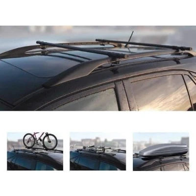 Image of 135cm Long Steel Roof Bars Lockable Anti Theft Car Bar Rails For Mercedes Benz C Class (2001 2007)