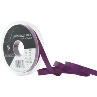 Image of Berisfords Ribbon, Plum, 10 mm