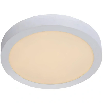 Image of Brice LED Modern Flush Ceiling Light Bathroom Ø 30cm Dim. 1x30W 3000K IP44 White