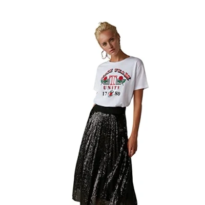 Image of Trendyol FeMan Young Regular fit Basic Crew Neck Knit T Shirt White