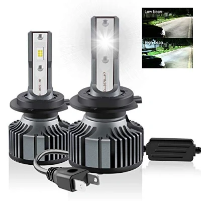 Image of Chemini 2Pcs 55W H7 LED Headlight Bulb 10000LM 6000K Xenon White Replace for Car Halogen or High/Low Beam