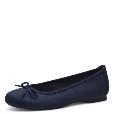 Image of Jana Women&#039;s Softline 8 22164 41 Multi Width Comfortable Classic Everyday Shoes Business Festive Ballet Flat, Navy, 7.5 UK